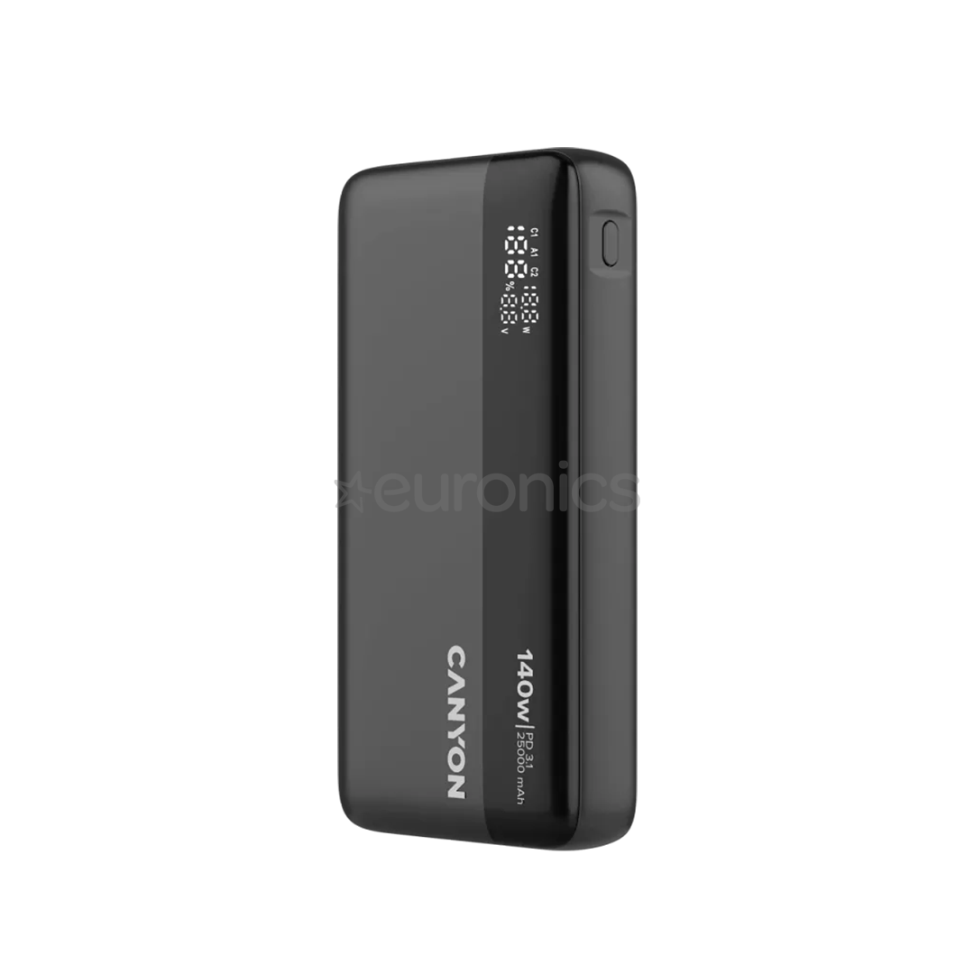 Canyon OnPower 240, 25000 mAh, dark gray - Power bank