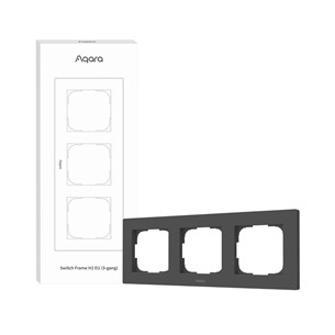 Aqara Switch Frame H2 EU, 3-gang, gray - Switch frame FE-X02D-G