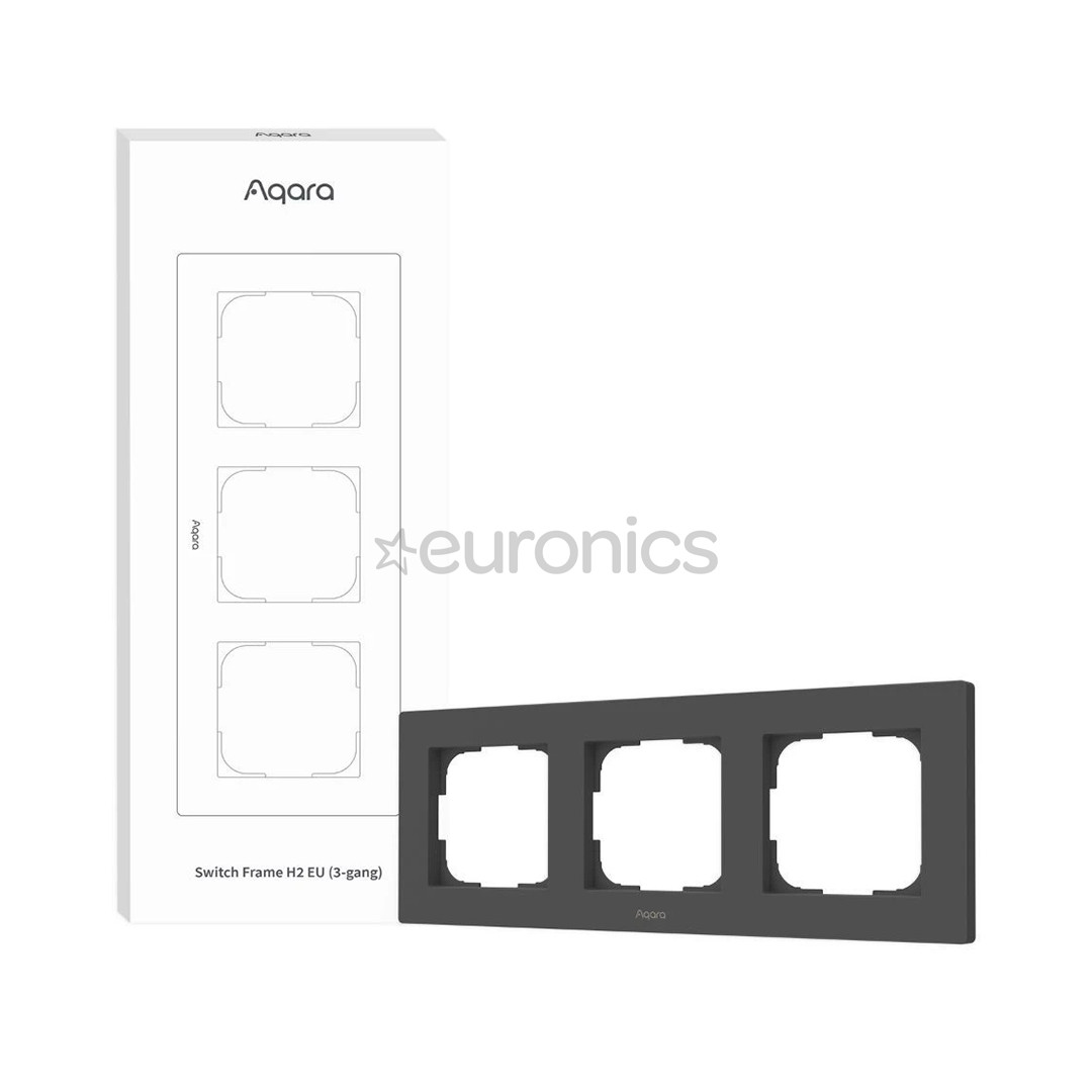 Aqara Switch Frame H2 EU, 3-gang, gray - Switch frame