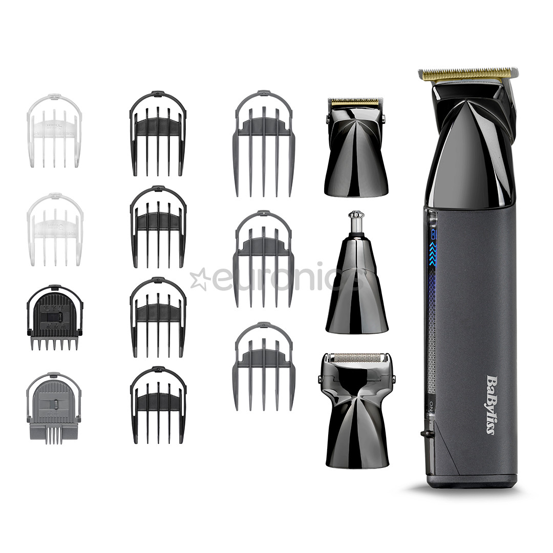 BaByliss Super-X Metal, 15 in 1, melna - Trimmeru komplekts