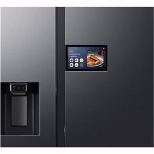 Samsung Bespoke AI Home, NoFrost, 621 л, высота 179 см, черный - SBS-холодильник
