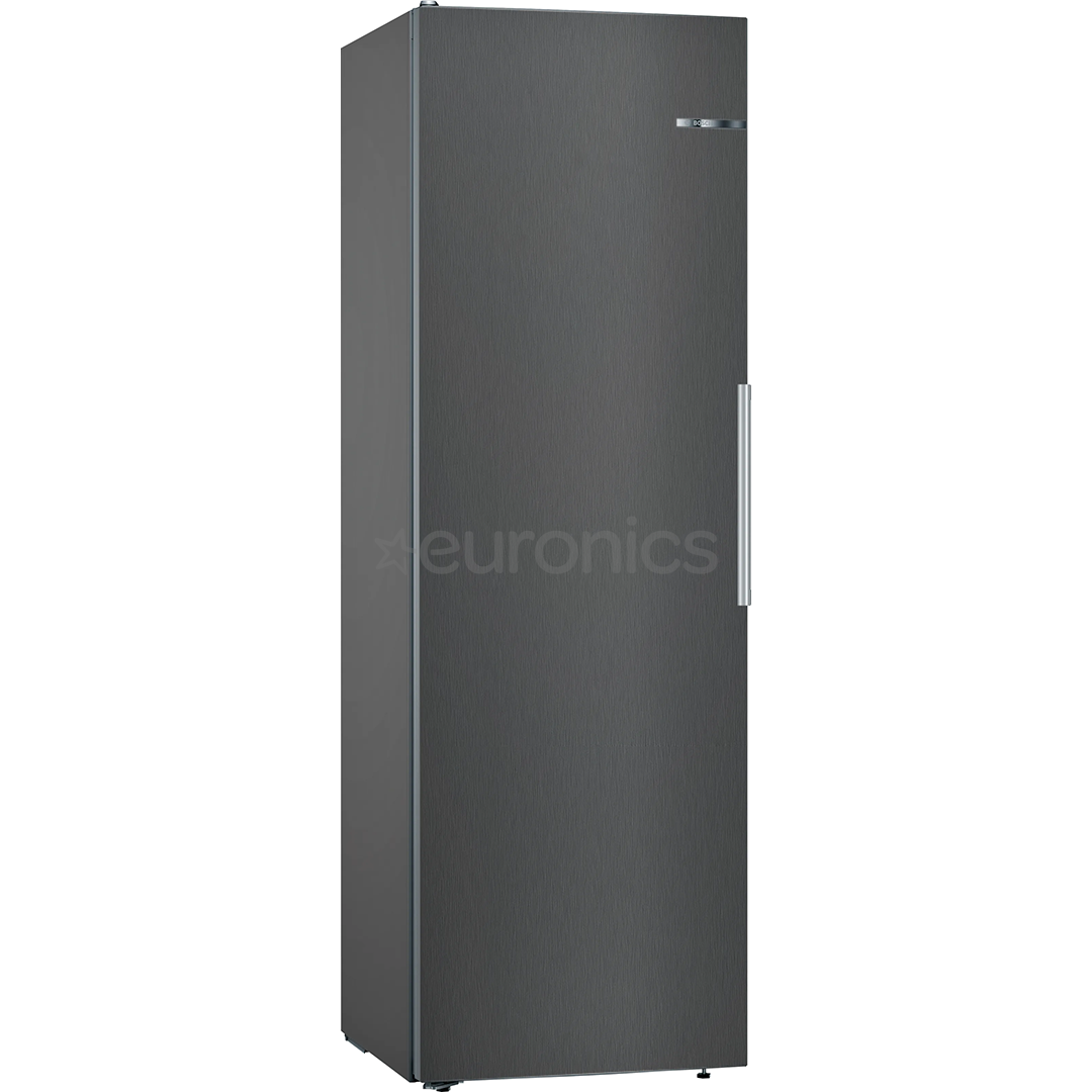 Bosch Series 4, NoFrost, augstums 186 cm, 346 L, melna - Aukstuma skapis