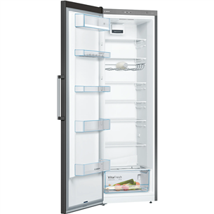 Bosch Series 4, NoFrost, augstums 186 cm, 346 L, melna - Aukstuma skapis