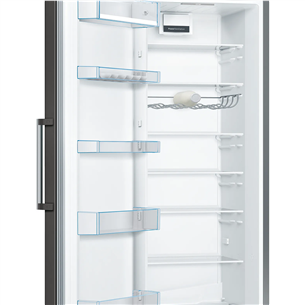 Bosch Series 4, NoFrost, augstums 186 cm, 346 L, melna - Aukstuma skapis