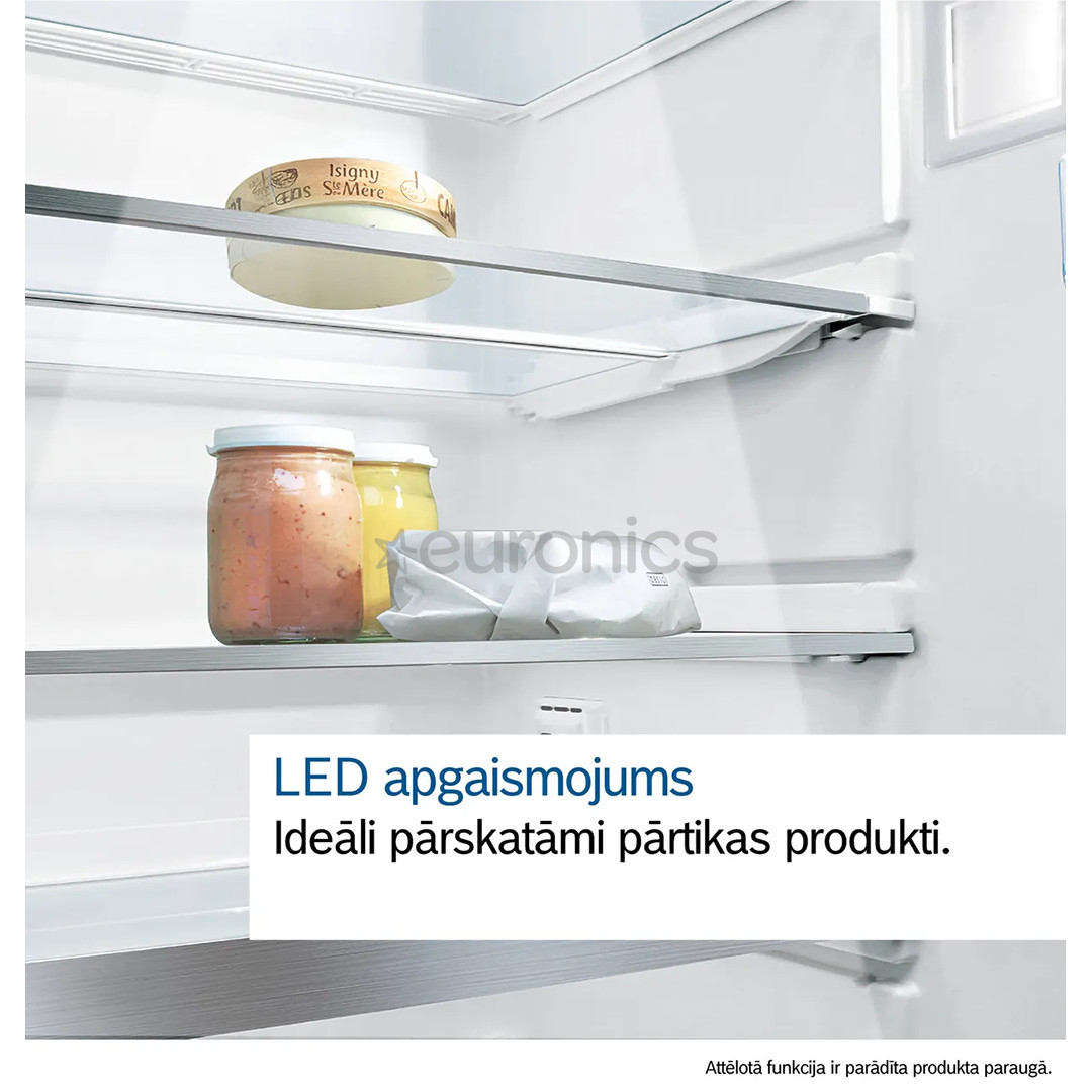 Bosch Series 4, 346 л, высота 186 см, черный - Холодильный шкаф