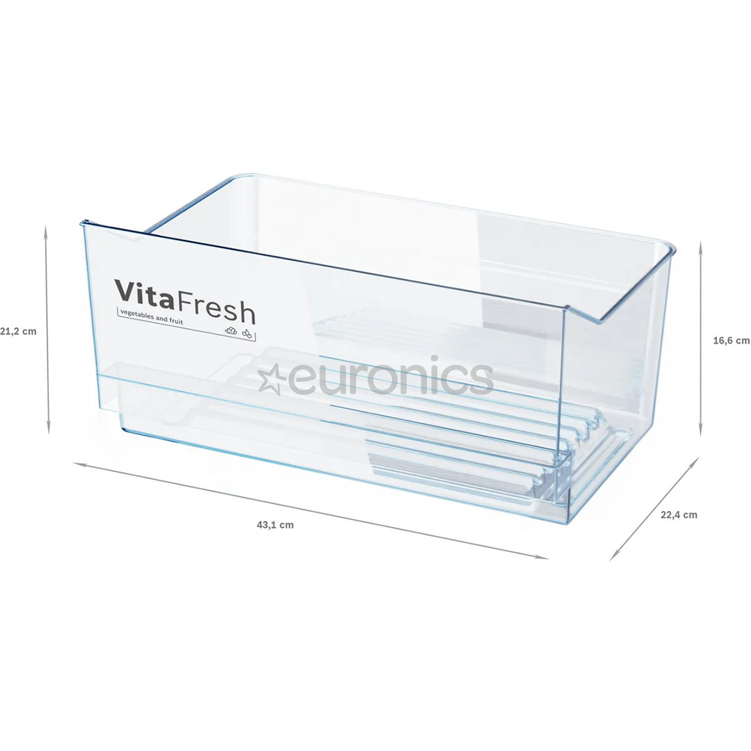 Bosch Series 4, 346 л, высота 186 см, черный - Холодильный шкаф