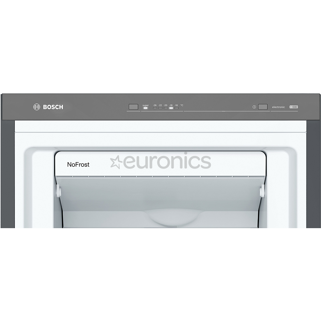 Bosch, Series 4, NoFrost, 242 л, высота 186 см, черный - Морозильник