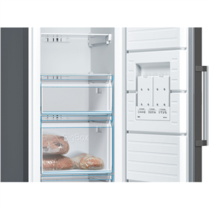 Bosch, Series 4, NoFrost, 242 л, высота 186 см, черный - Морозильник