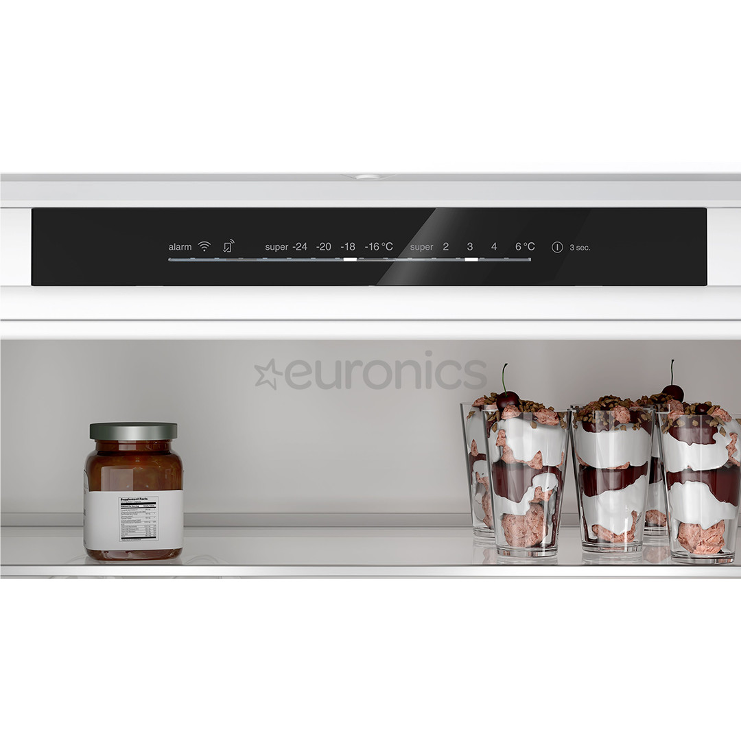 Bosch, Series 4, NoFrost, 383 L, augstums 194 cm - Iebūvējams ledusskapis