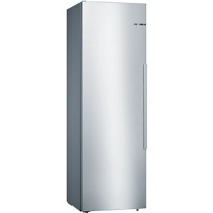 Bosch Series 8, NoFrost, 309 л, высота 186 см, нерж. сталь - Холодильный шкаф KSF36PIDP