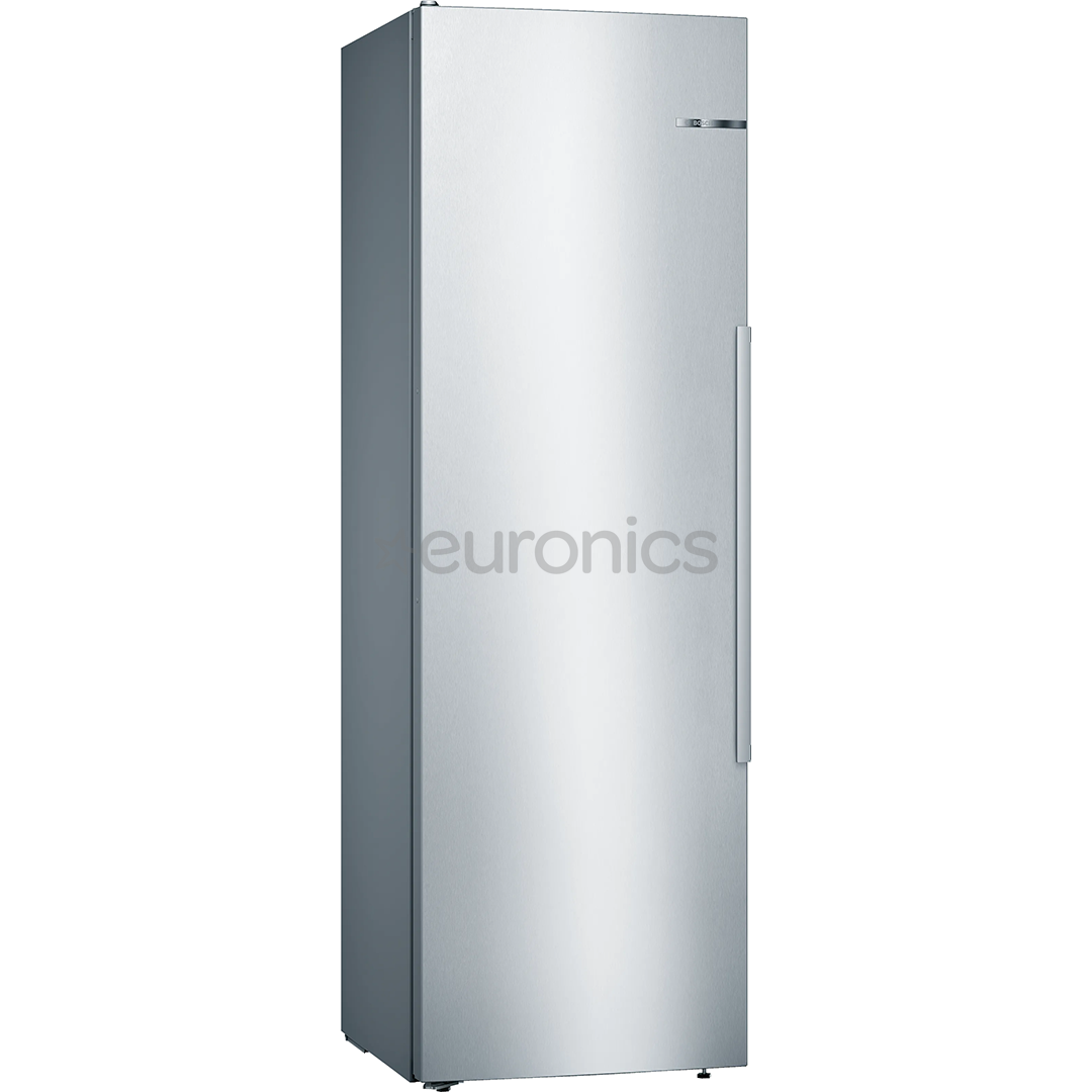 Bosch Series 8, NoFrost, 309 л, высота 186 см, нерж. сталь - Холодильный шкаф