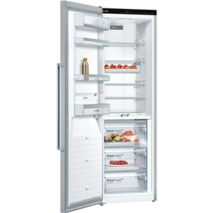 Bosch Series 8, NoFrost, 309 л, высота 186 см, нерж. сталь - Холодильный шкаф