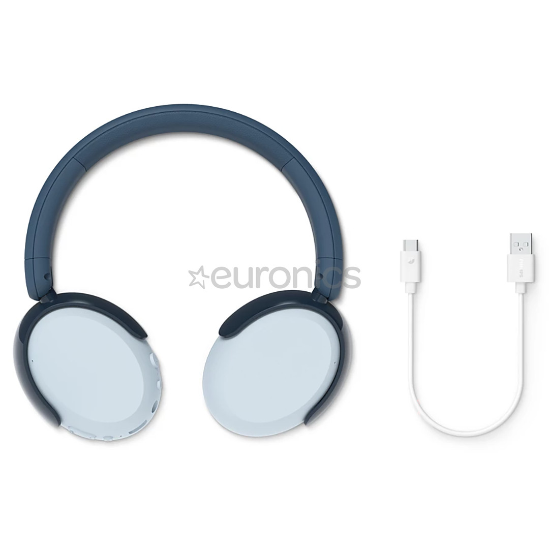 Philips TAK5500, aktīvā trokšņu slāpēšana, zila - Bezvadu austiņas bērniem