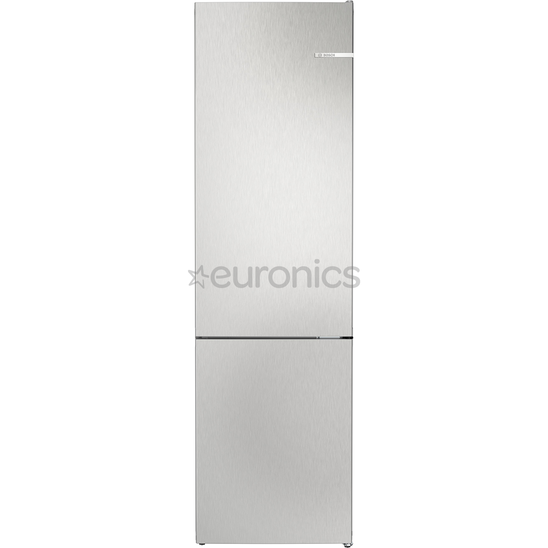 Bosch, Series 4, NoFrost, 363 L, height 203 cm, inox - Refrigerator