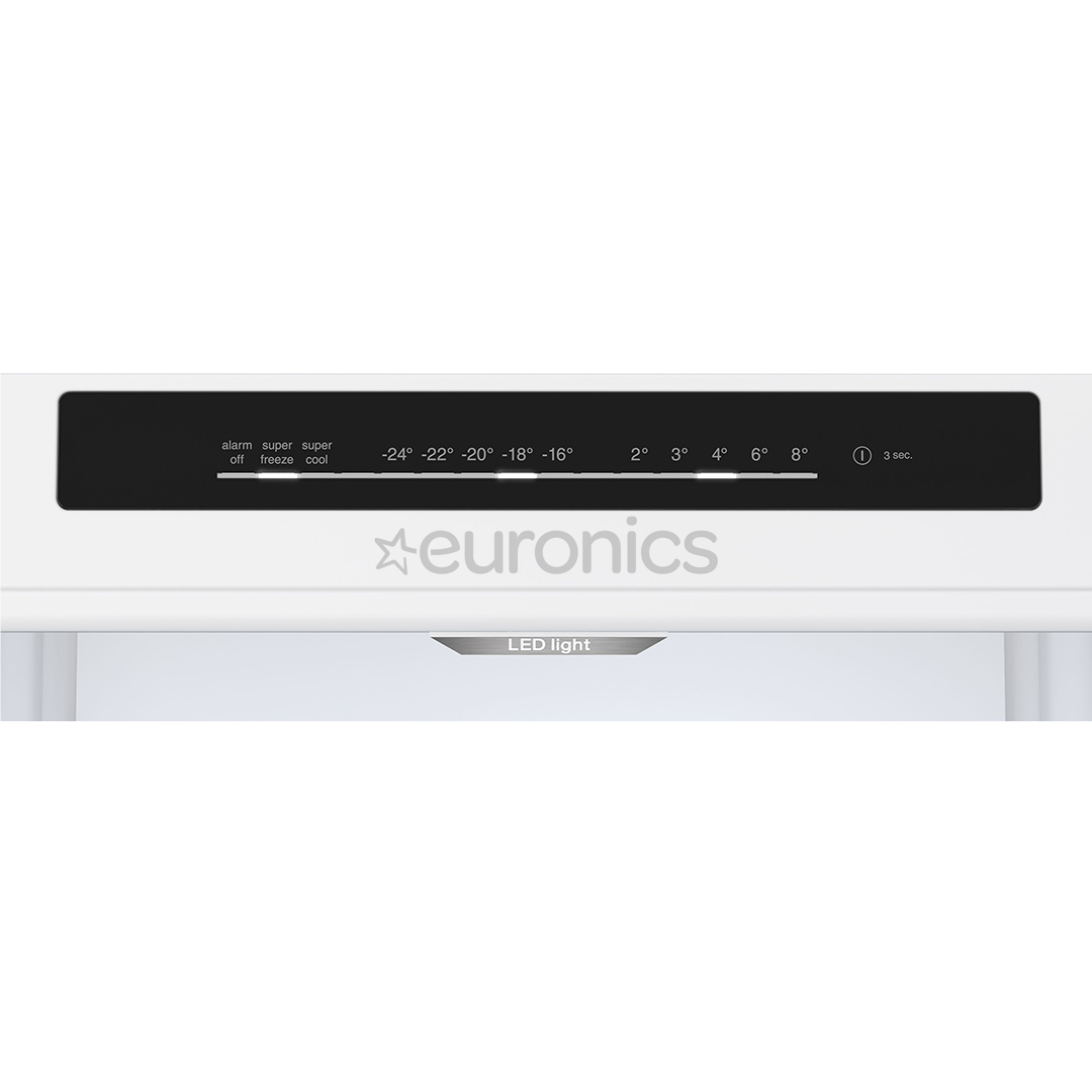 Bosch, Series 4, NoFrost, 363 L, height 203 cm, inox - Refrigerator
