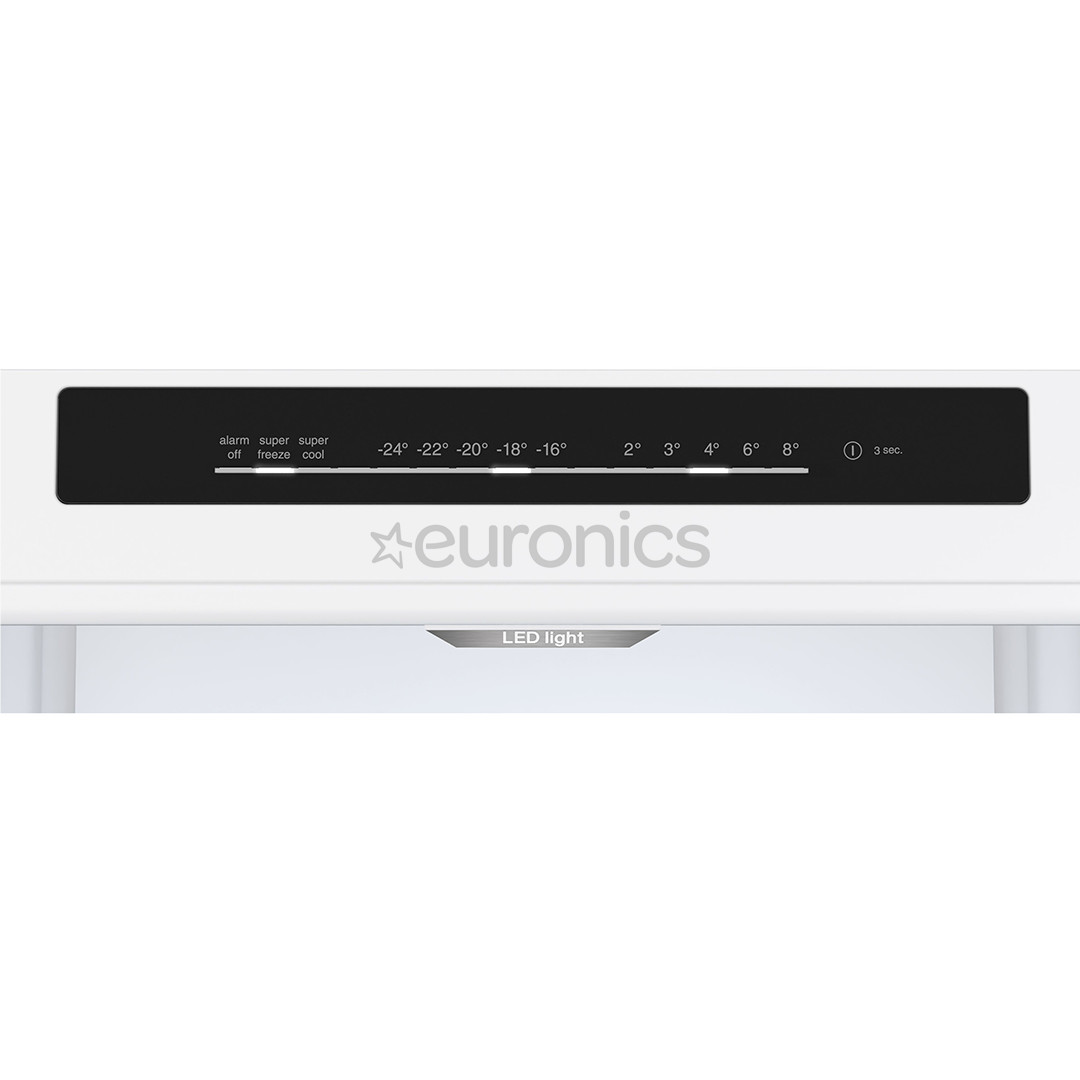 Bosch, Series 4, NoFrost, 363 L, augstums 203 cm, balta - Ledusskapis