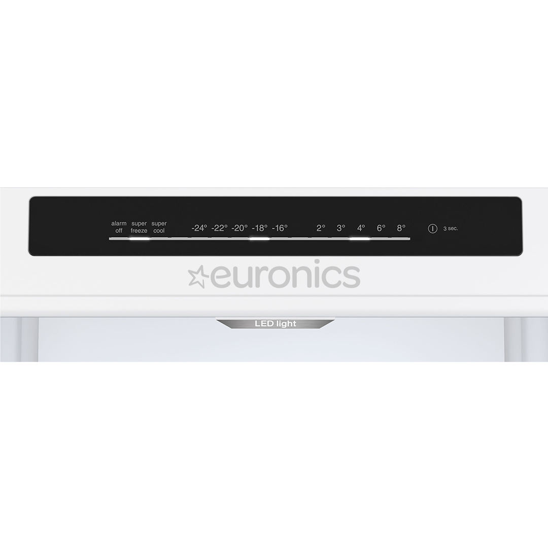 Bosch, Series 4, NoFrost, 363 L, augstums 203 cm, balta - Ledusskapis