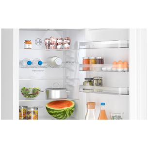 Bosch, Series 4, NoFrost, 363 L, augstums 203 cm, balta - Ledusskapis