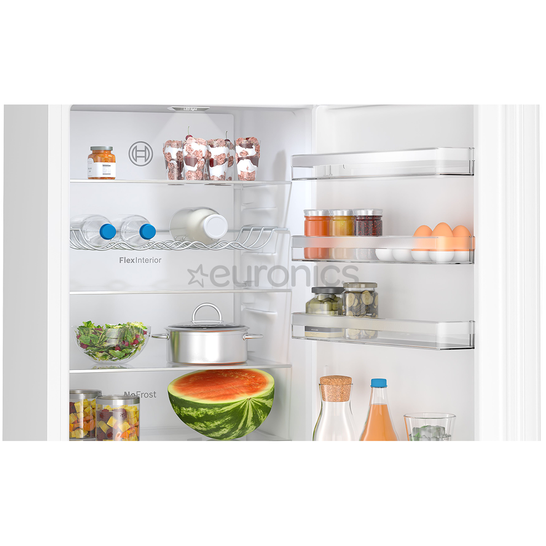 Bosch, Series 4, NoFrost, 363 L, augstums 203 cm, balta - Ledusskapis