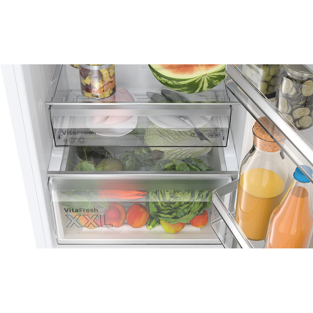 Bosch, Series 4, NoFrost, 363 L, augstums 203 cm, balta - Ledusskapis