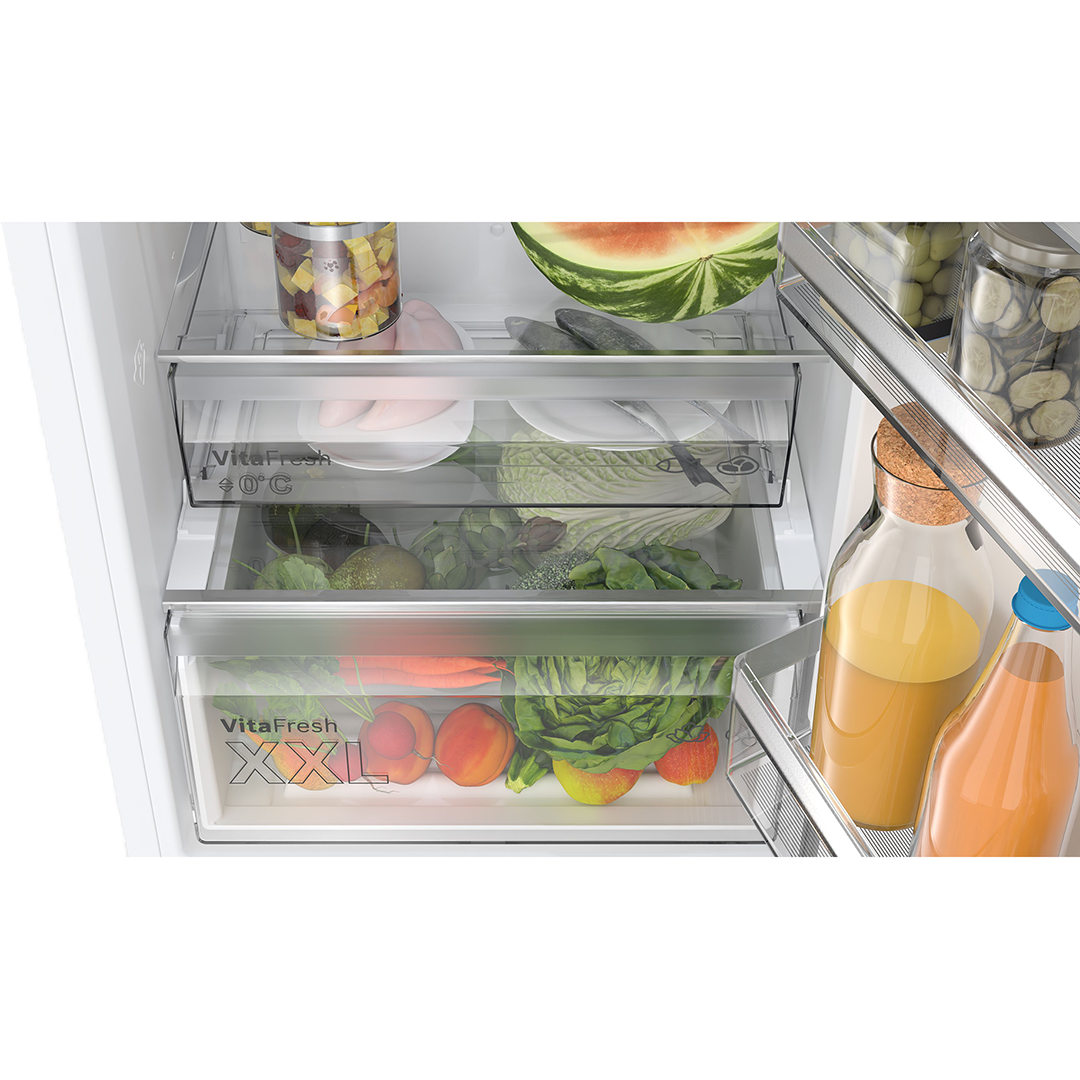 Bosch, Series 4, NoFrost, 363 L, augstums 203 cm, balta - Ledusskapis