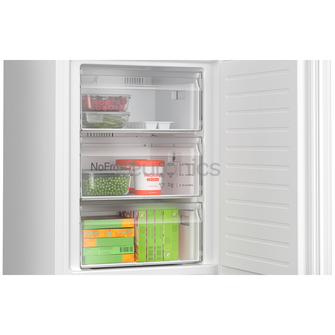 Bosch, Series 4, NoFrost, 363 L, augstums 203 cm, balta - Ledusskapis