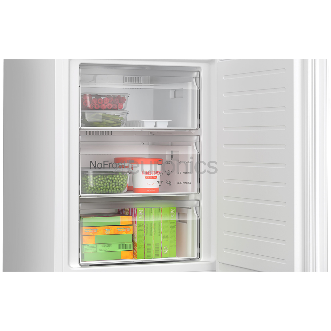 Bosch, Series 4, NoFrost, 363 L, augstums 203 cm, balta - Ledusskapis