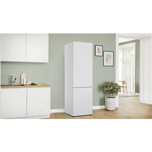 Bosch, Series 4, NoFrost, 363 L, augstums 203 cm, balta - Ledusskapis
