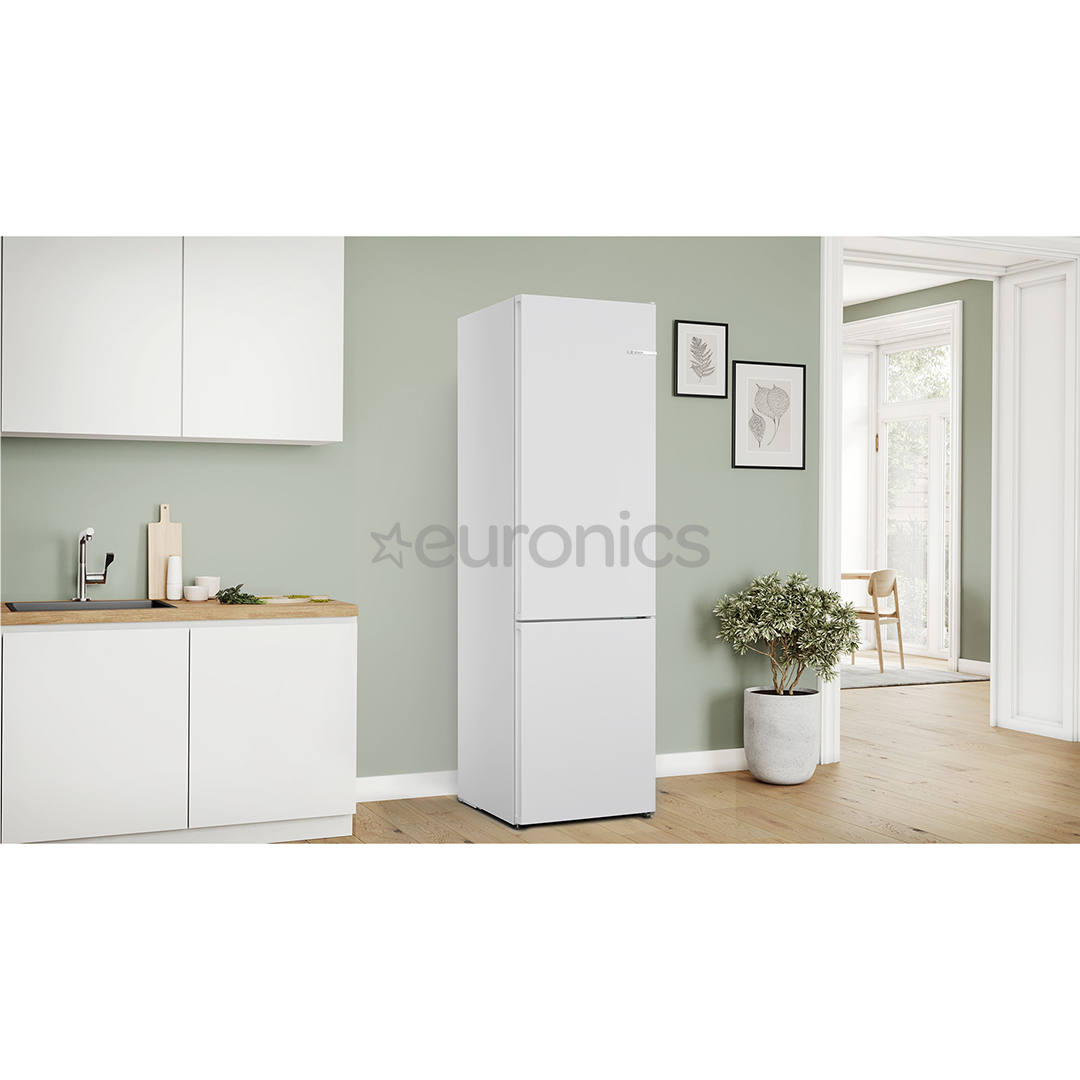 Bosch, Series 4, NoFrost, 363 L, augstums 203 cm, balta - Ledusskapis