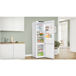 Bosch, Series 4, NoFrost, 363 L, augstums 203 cm, balta - Ledusskapis