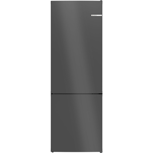 Bosch, Series 4, NoFrost, 440 L, height 203 cm, dark grey - Refrigerator KGN49OCAF