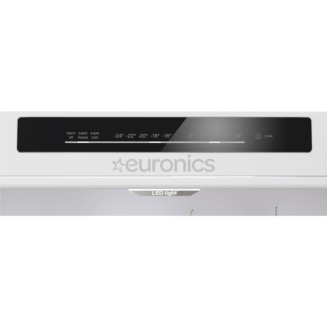 Bosch, Series 4, NoFrost, 440 L, height 203 cm, dark grey - Refrigerator