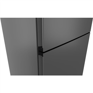 Bosch, Series 4, NoFrost, 440 L, height 203 cm, dark grey - Refrigerator