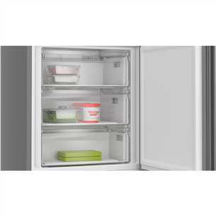 Bosch, Series 4, NoFrost, 440 L, augstums 203 cm, tumši pelēka - Ledusskapis