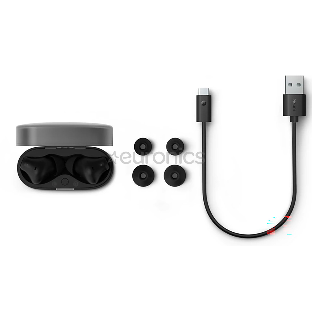 Philips TAT2000, melna - Bezvadu austiņas