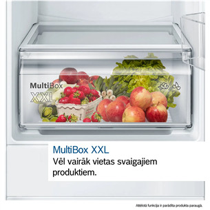 Bosch Series 2, 267 L, augstums 178 cm - Iebūvējams ledusskapis