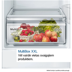Bosch Series 2, 267 L, height 178 cm - Built-in refrigerator