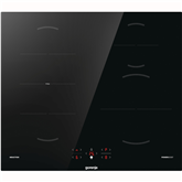 Gorenje, platums 59.5 cm, bez rāmja, melna - Iebūvējama indukcijas plīts virsma