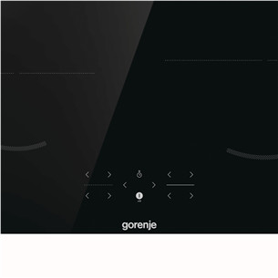 Gorenje, Ширина 59,5 см, без рамы, черный - Интегрируемая индукционная варочная панель