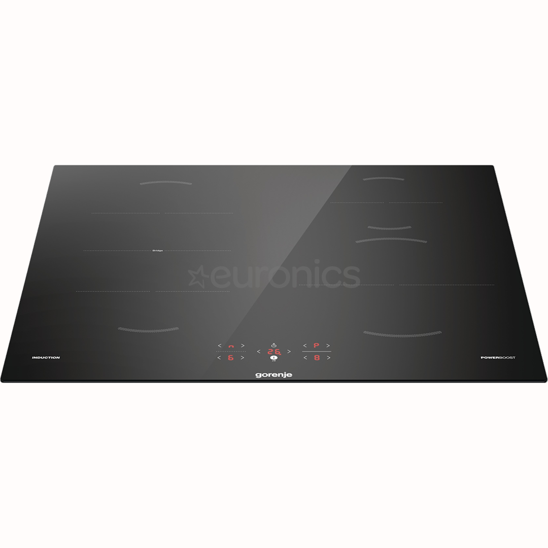 Gorenje, platums 59.5 cm, bez rāmja, melna - Iebūvējama indukcijas plīts virsma