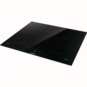 Gorenje, platums 59.5 cm, bez rāmja, melna - Iebūvējama indukcijas plīts virsma