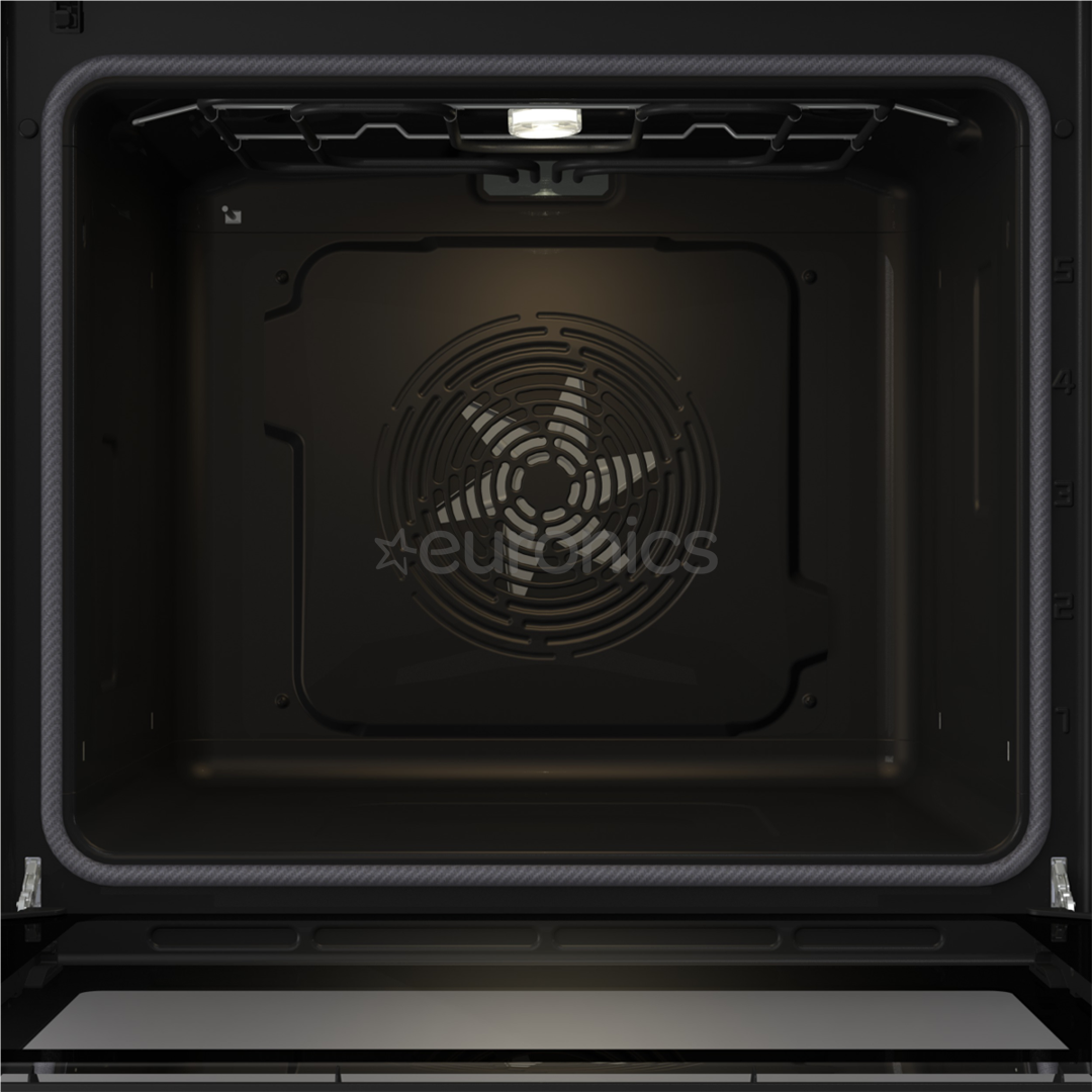 Gorenje, 77 L, pyrolytic cleaning, black - Built-in oven