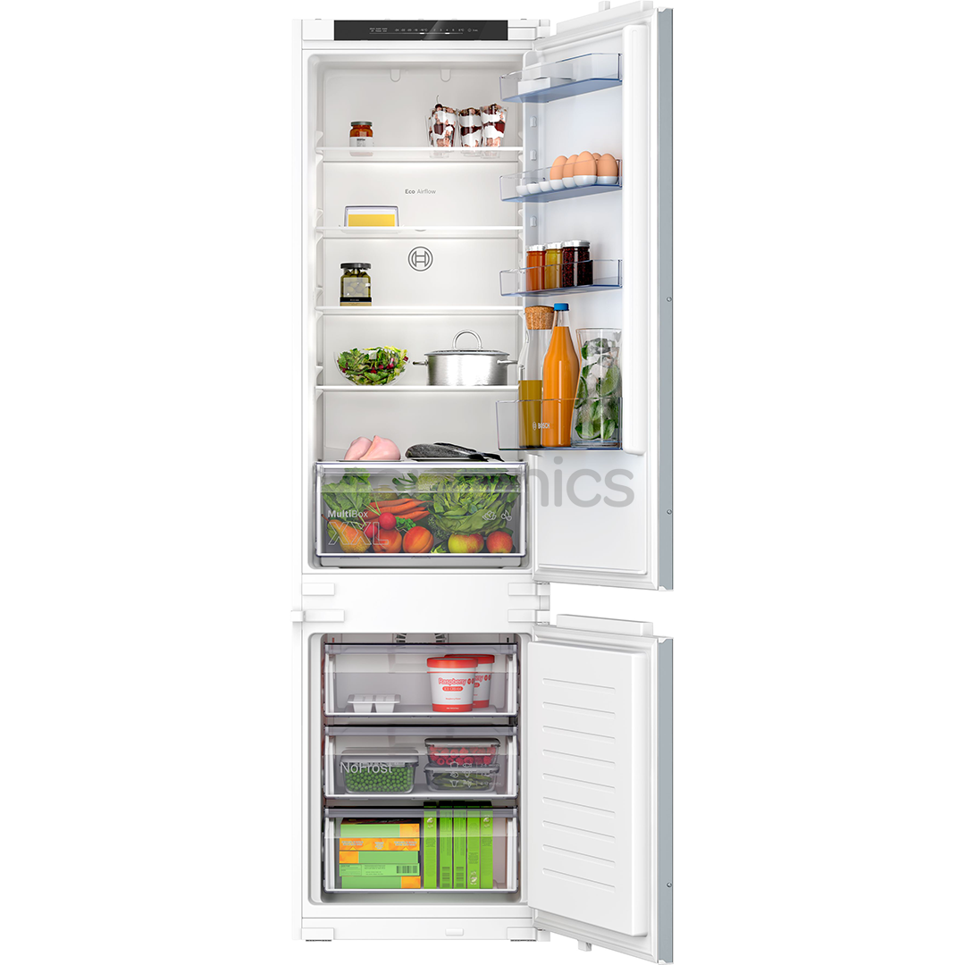 Bosch, Series 2, NoFrost, 290 L, augstums 194 cm - Iebūvējams ledusskapis