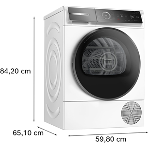 Bosch, Series 8, 9 кг, глубина 61,3 см - Сушильная машина