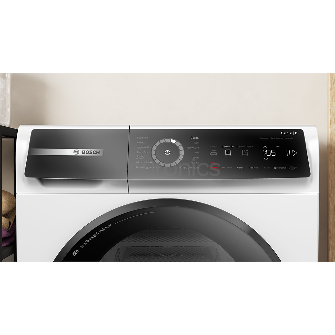 Bosch, Series 8, 9 кг, глубина 61,3 см - Сушильная машина