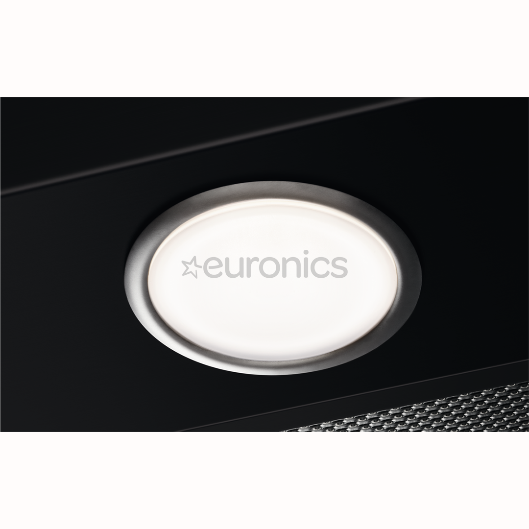 Electrolux, 600 m³/h, width 53 cm, black - Built-in cooker hood