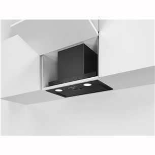 Electrolux, 600 m³/h, width 53 cm, black - Built-in cooker hood