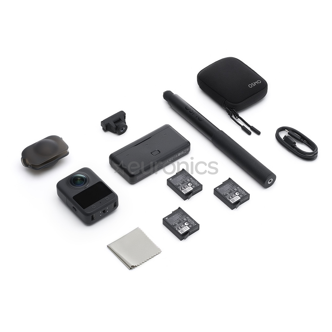 Dji Osmo 360 Adventure Combo, melna - Video kamera