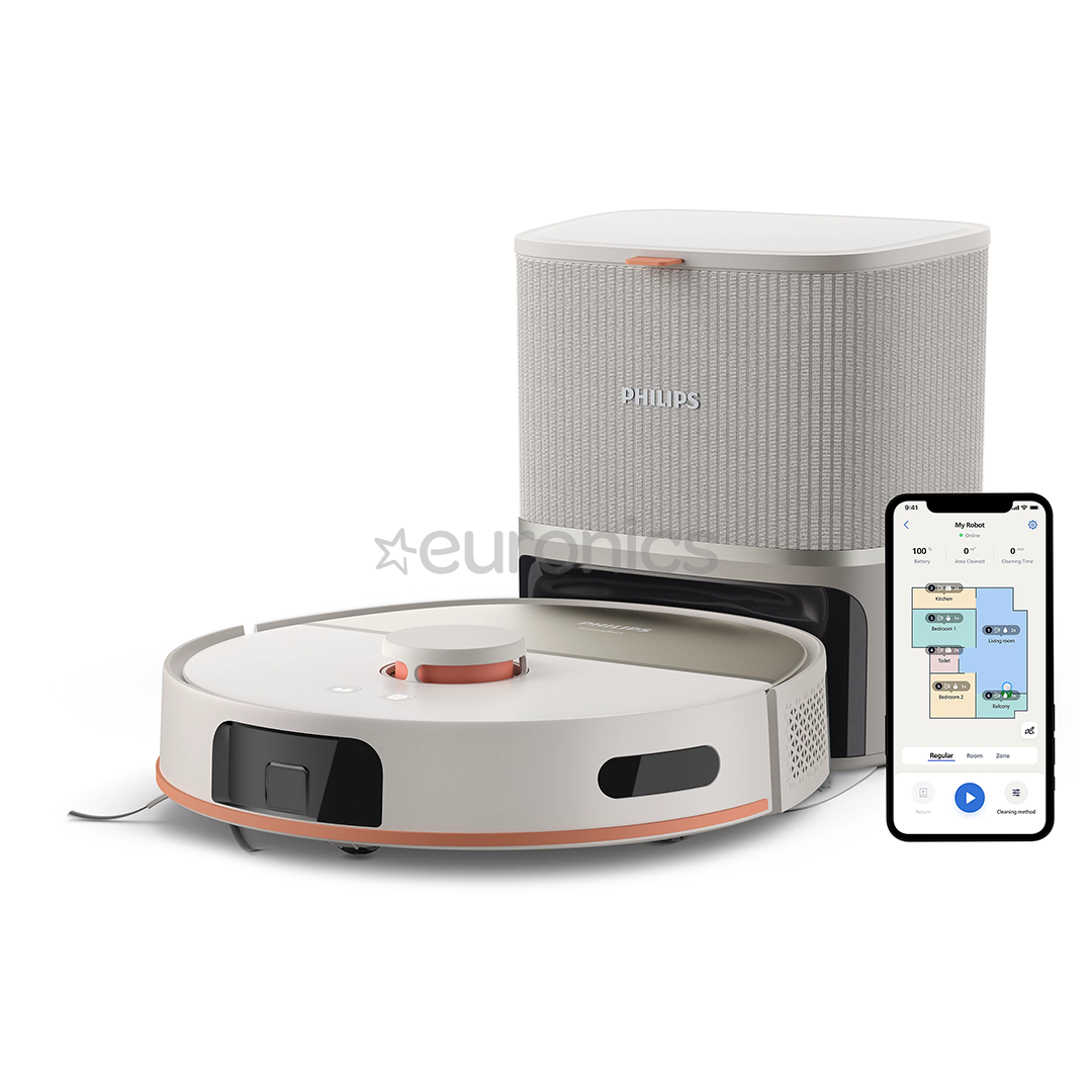 Philips HomeRun 5000 Series, Wet & Dry, beige - Robot vacuum cleaner