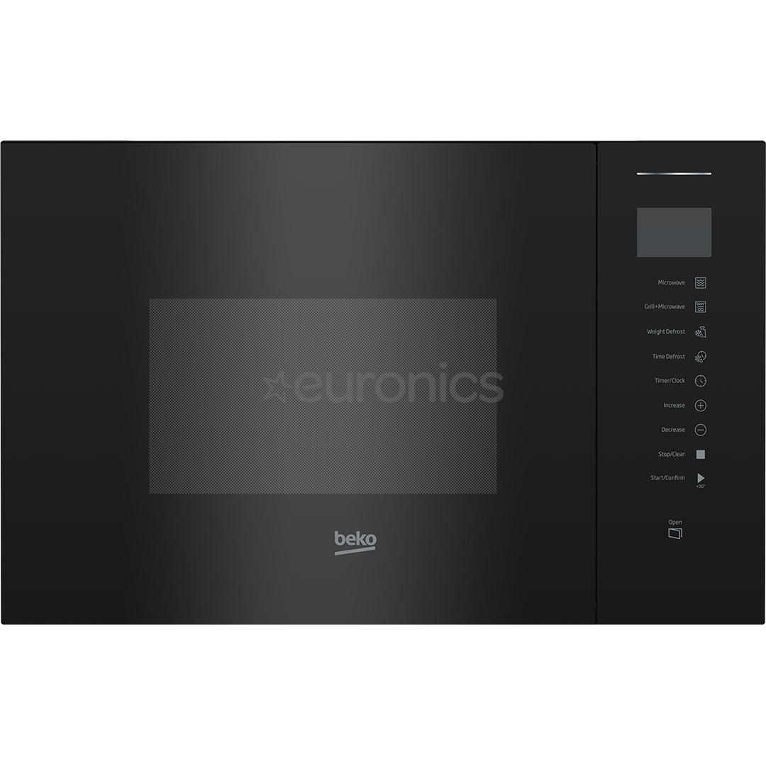 Beko, 25 L, 1450 W, black - Built-in microwave oven with grill